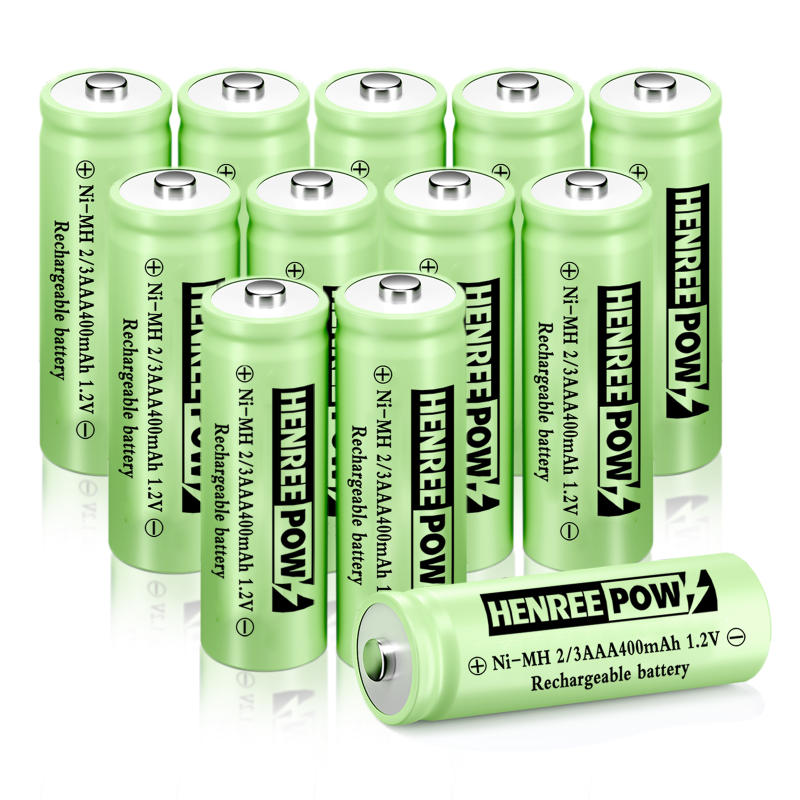 Henreepow 1.2v 600mAh aa ni-mh endurhlaðanlegar rafhlöður