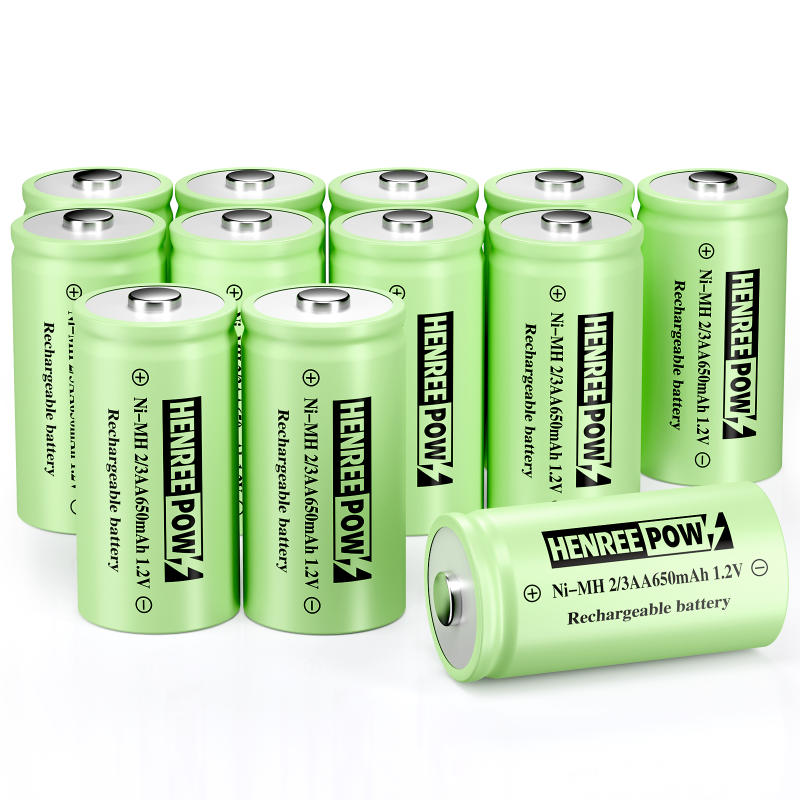 Henreepow 1.2v 600mAh aa ni-mh endurhlaðanlegar rafhlöður