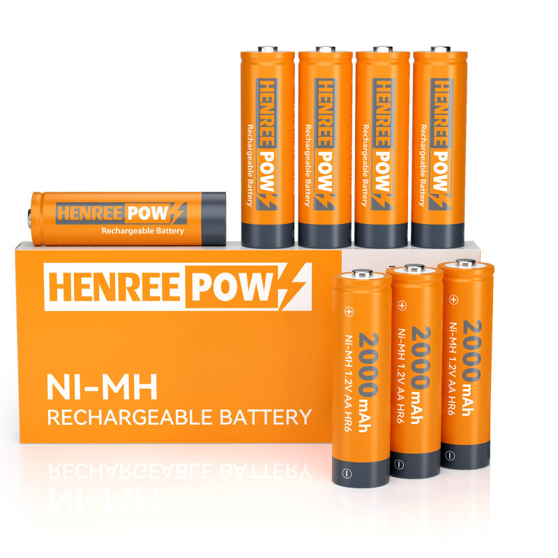 Henreepow AA 2000MAH 1,2V High afkastageta Ni-MH endurhlaðanleg rafhlaða